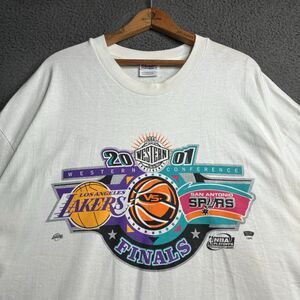 VTG 2001 Lakers Spurs Western Conference Finals Men’s 2XL T Shirt NBA Playoffs